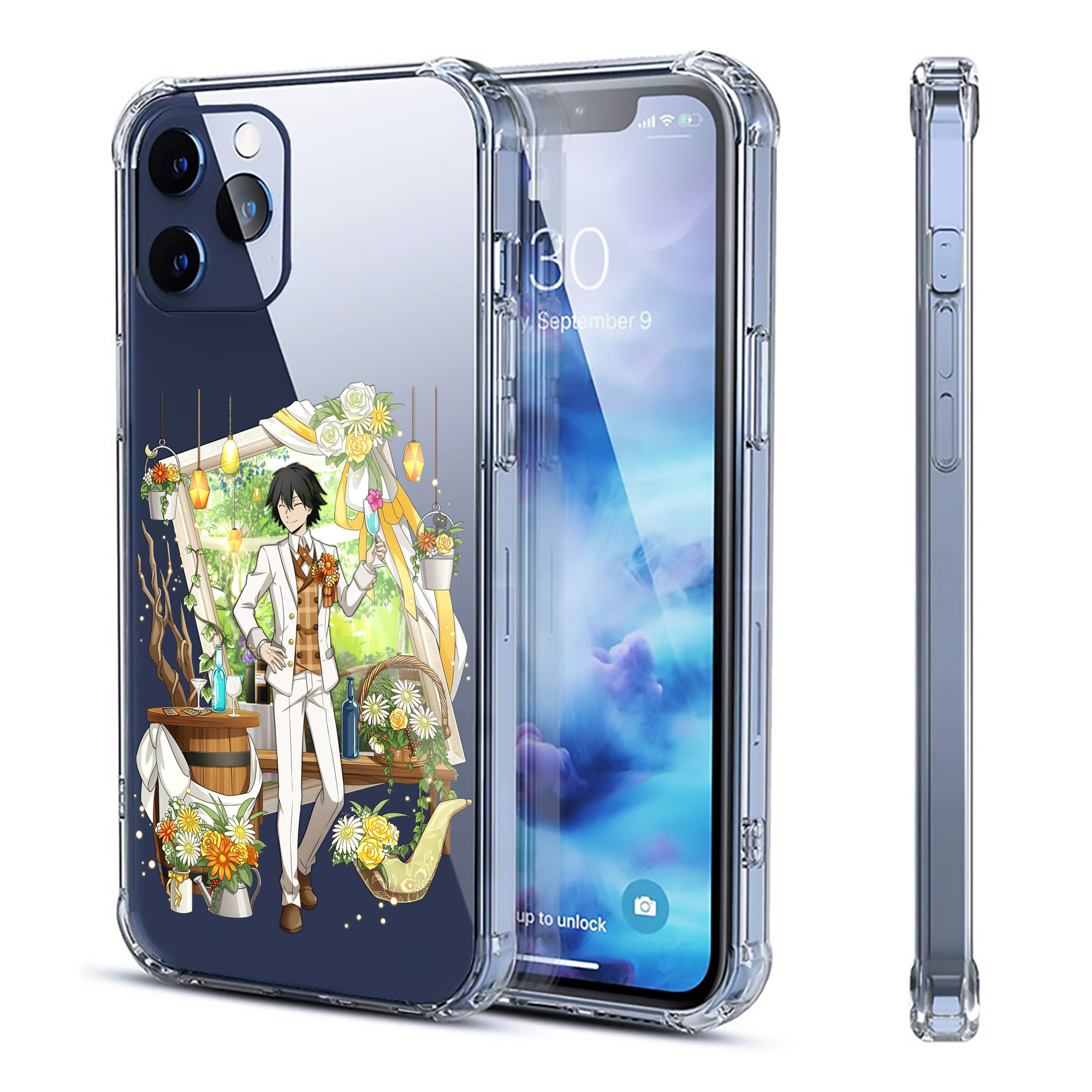 （画像用） 文豪ストレイドッグス Bungo Stray Dogs 【iPhone 12シリーズ対応】透明スマホケース（クリアソフトケース）